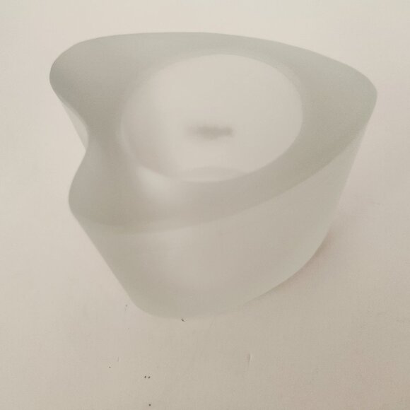 Heart-Shaped Art Glass Votive Candle Holder Valentine's Day - Picture 11 of 16